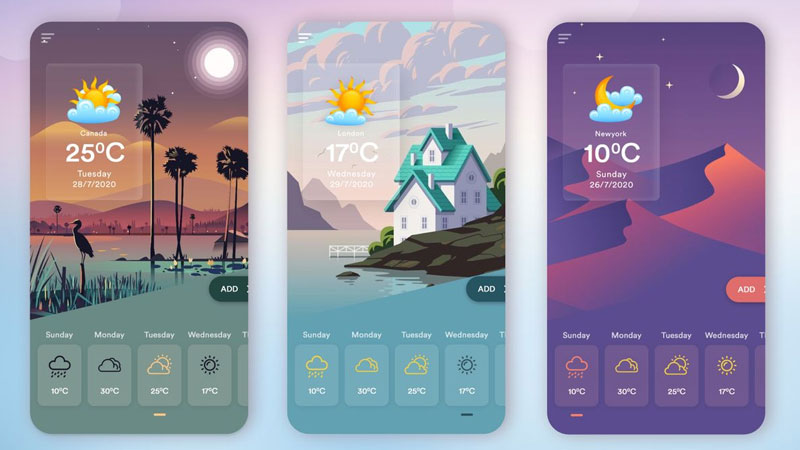 THIẾT KẾ APP MOBILE THỜI TIẾT: CHỦ ĐỘNG TRONG MỌI KẾ HOẠCH